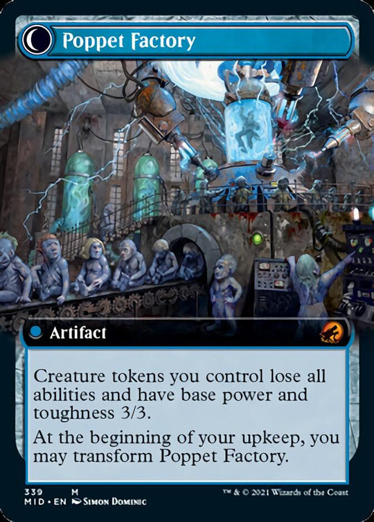 Poppet Stitcher (Extended Art) (MID-339) - Innistrad: Midnight Hunt: (Extended Art, Double Faced Transform)