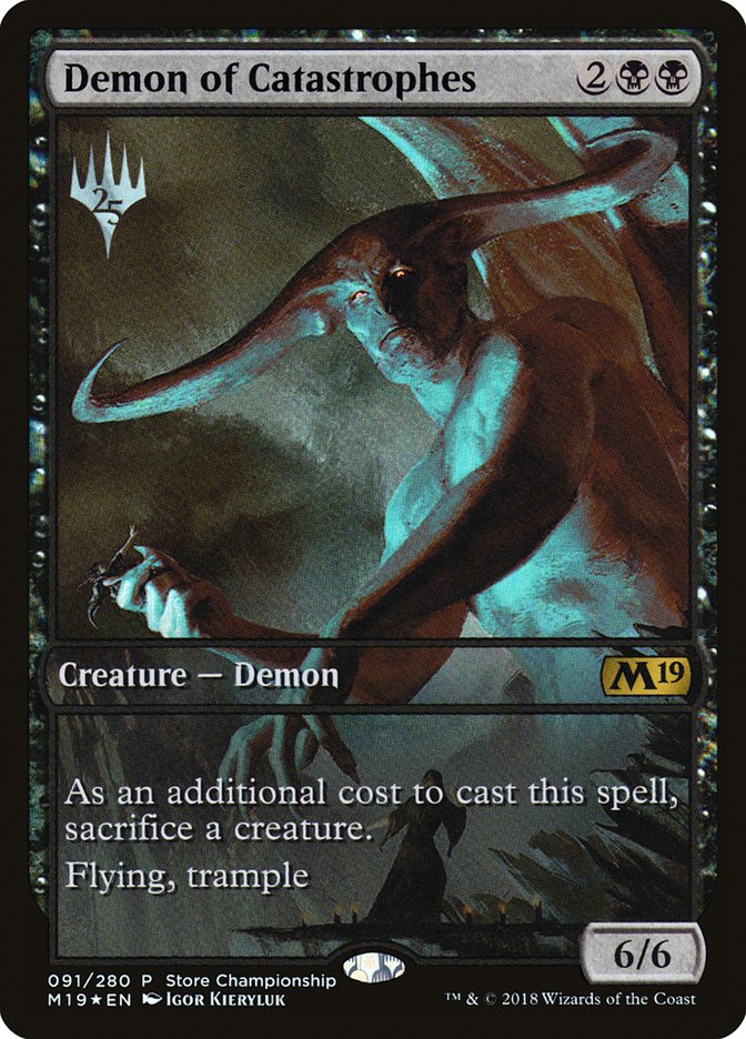 Demon of Catastrophes (Store Championship) (Full Art) [Core Set 2019 Promos] | The CG Realm