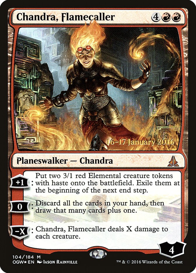 Chandra, Flamecaller [Oath of the Gatewatch Prerelease Promos] | The CG Realm