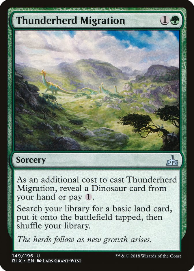 Thunderherd Migration [Rivals of Ixalan] | The CG Realm