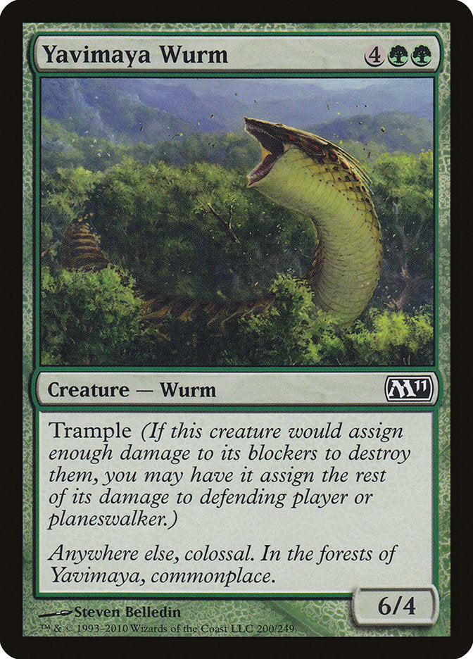 Yavimaya Wurm [Magic 2011] | The CG Realm