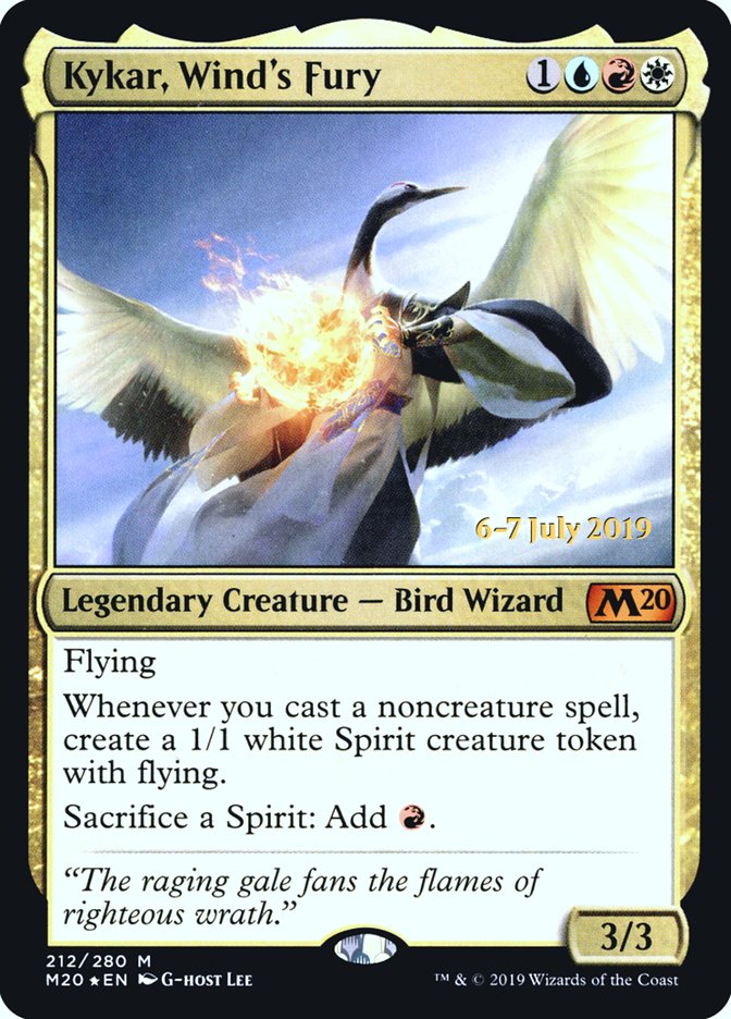 Kykar, Wind's Fury [Core Set 2020 Prerelease Promos] | The CG Realm