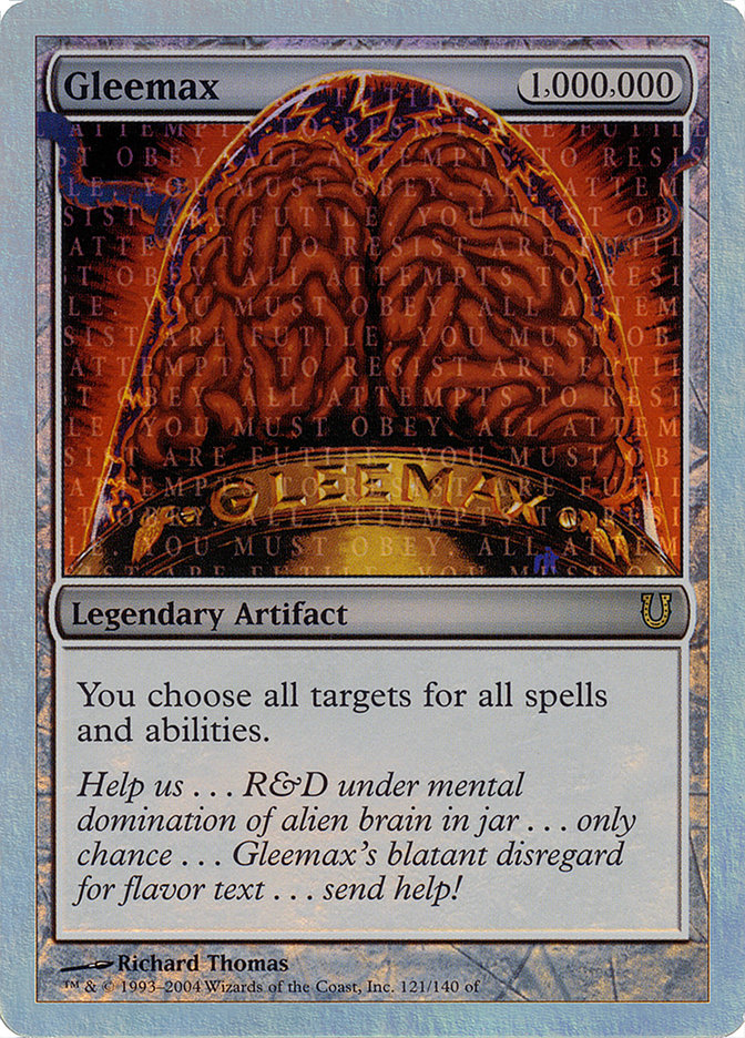 Gleemax (Alternate Foil) [Unhinged] | The CG Realm