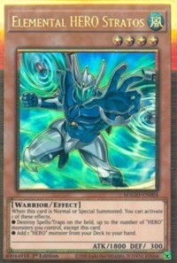 Elemental HERO Stratos (Alternate Art) [MAGO-EN004] Gold Rare | The CG Realm
