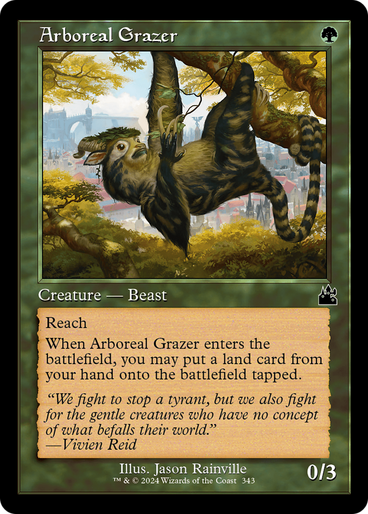 Arboreal Grazer (Retro Frame) [Ravnica Remastered] | The CG Realm