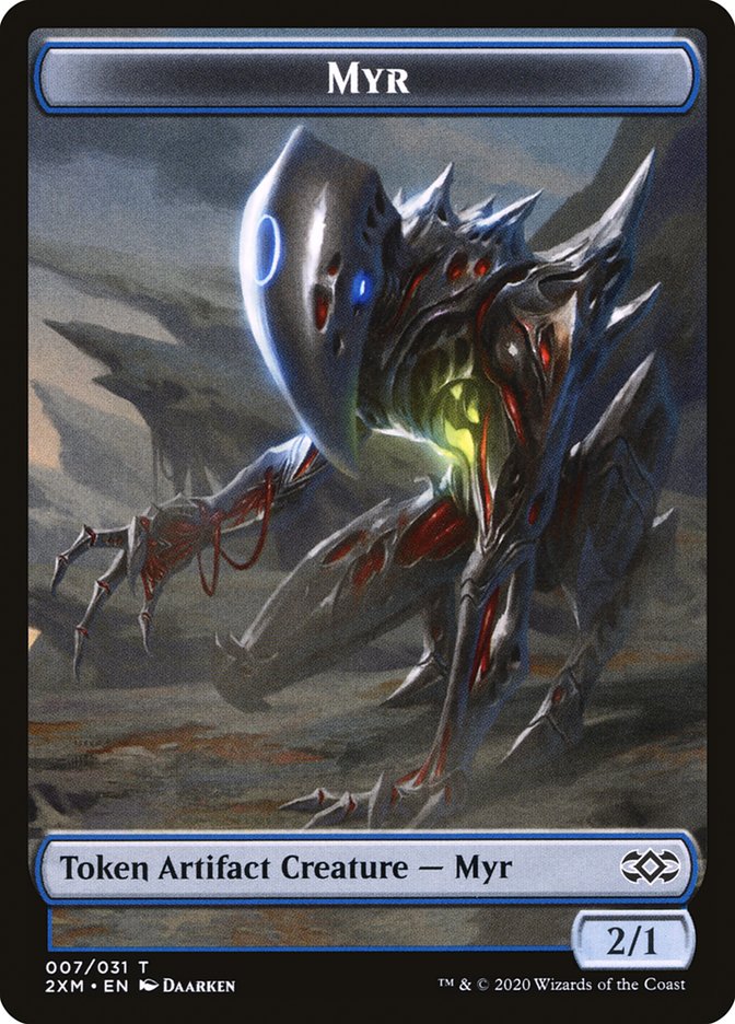 Eldrazi Spawn // Myr (007) Double-Sided Token [Double Masters Tokens] | The CG Realm