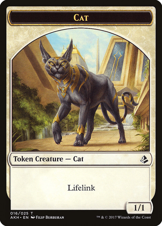 Earthshaker Khenra // Cat Double-Sided Token [Hour of Devastation Tokens] | The CG Realm