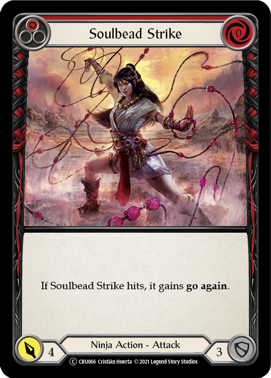 Soulbead Strike (Red) [U-CRU066] (Crucible of War Unlimited)  Unlimited Rainbow Foil | The CG Realm