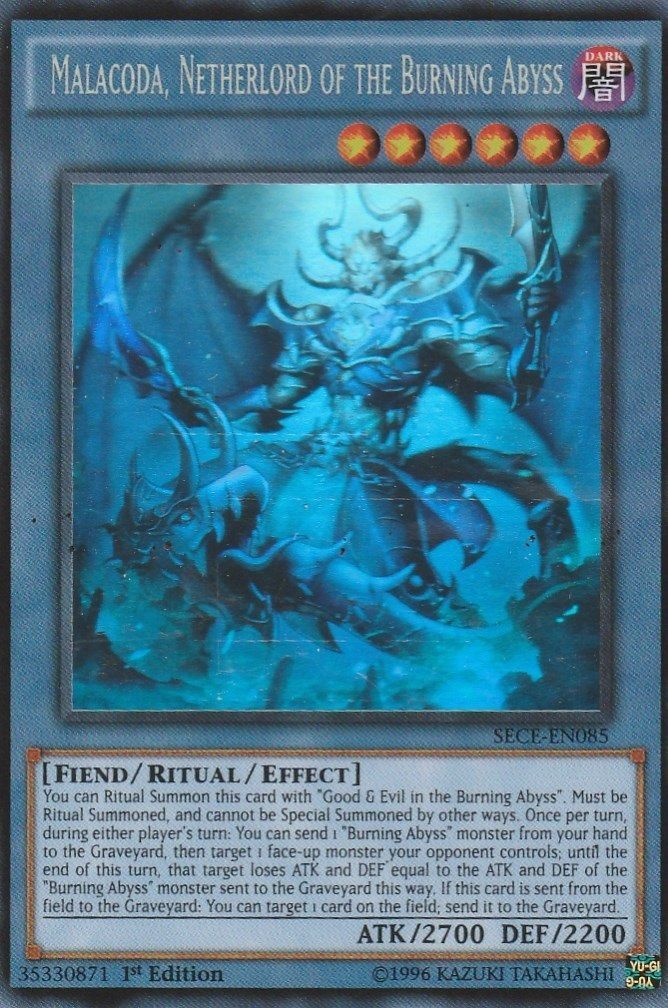 Malacoda, Netherlord of the Burning Abyss [SECE-EN085] Ghost Rare | The CG Realm