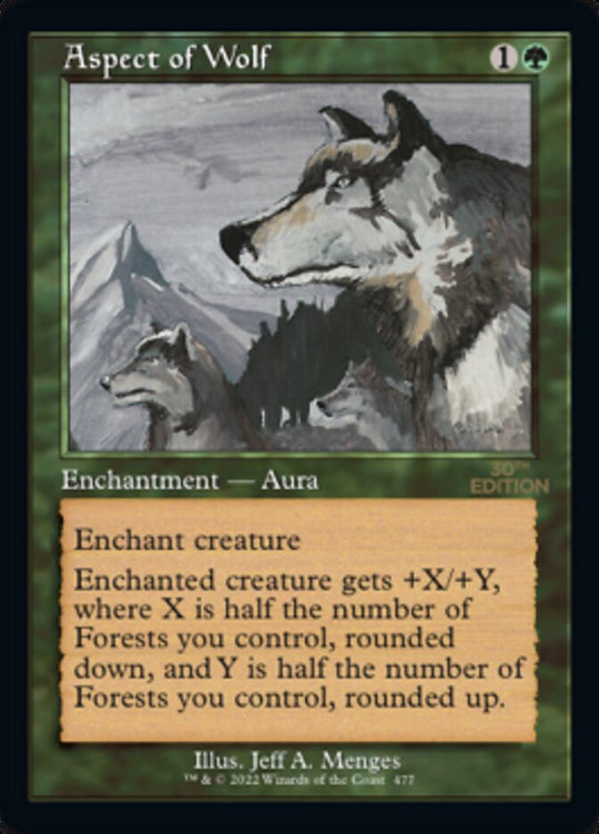 Aspect of Wolf (Retro Frame) (30A-477) - 30th Anniversary Edition