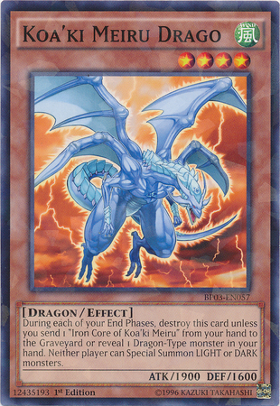 Koa'ki Meiru Drago [BP03-EN057] Shatterfoil Rare | The CG Realm