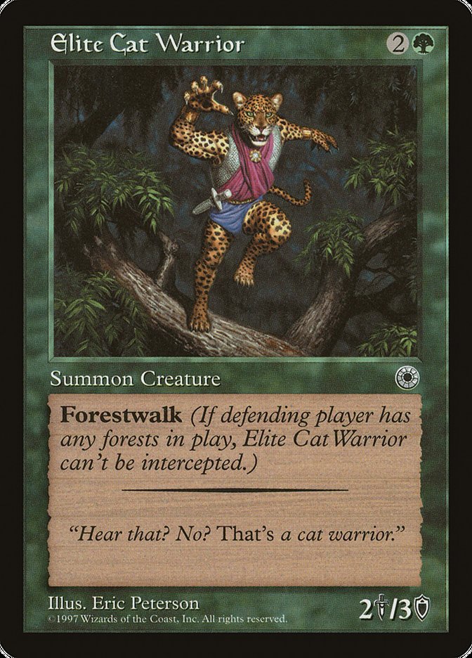 Elite Cat Warrior (With Flavor Text) [Portal] | The CG Realm