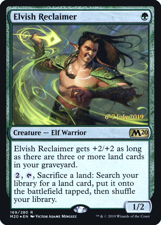 Elvish Reclaimer [Core Set 2020 Prerelease Promos] | The CG Realm