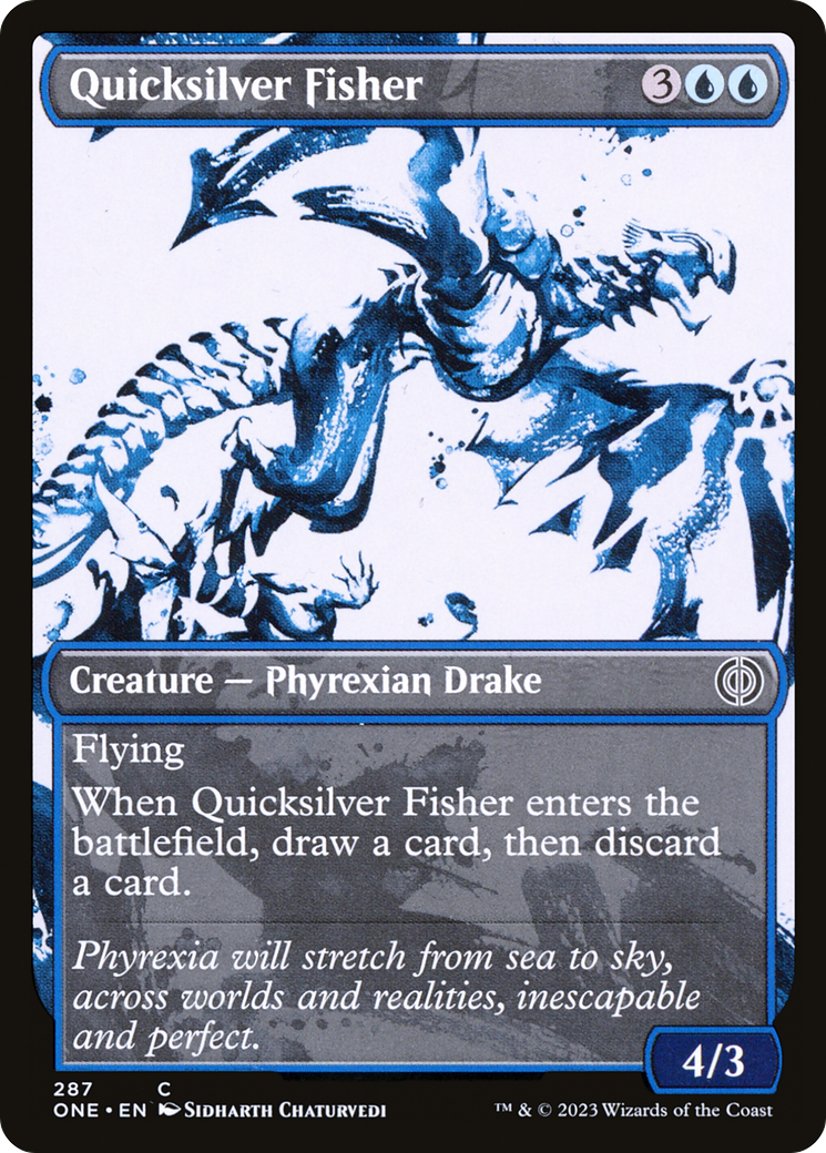 Quicksilver Fisher (Showcase Ichor) [Phyrexia: All Will Be One] | The CG Realm