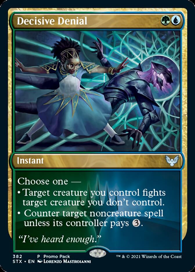 Decisive Denial (Promo Pack) [Strixhaven: School of Mages Promos] | The CG Realm