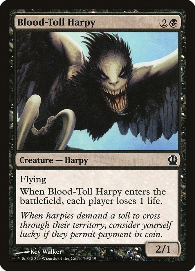 Blood-Toll Harpy [Theros] | The CG Realm