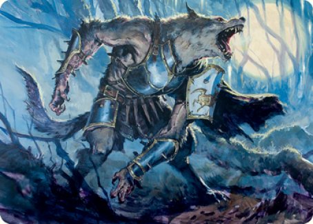 Moonrage Brute Art Card [Innistrad: Midnight Hunt Art Series] | The CG Realm