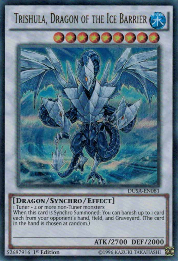 Trishula, Dragon of the Ice Barrier [DUSA-EN081] Ultra Rare | The CG Realm