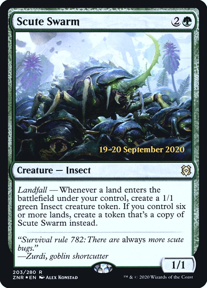 Scute Swarm [Zendikar Rising Prerelease Promos] | The CG Realm