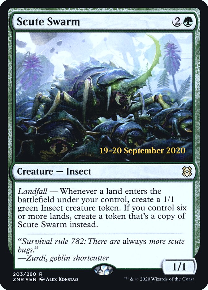 Scute Swarm [Zendikar Rising Prerelease Promos] | The CG Realm