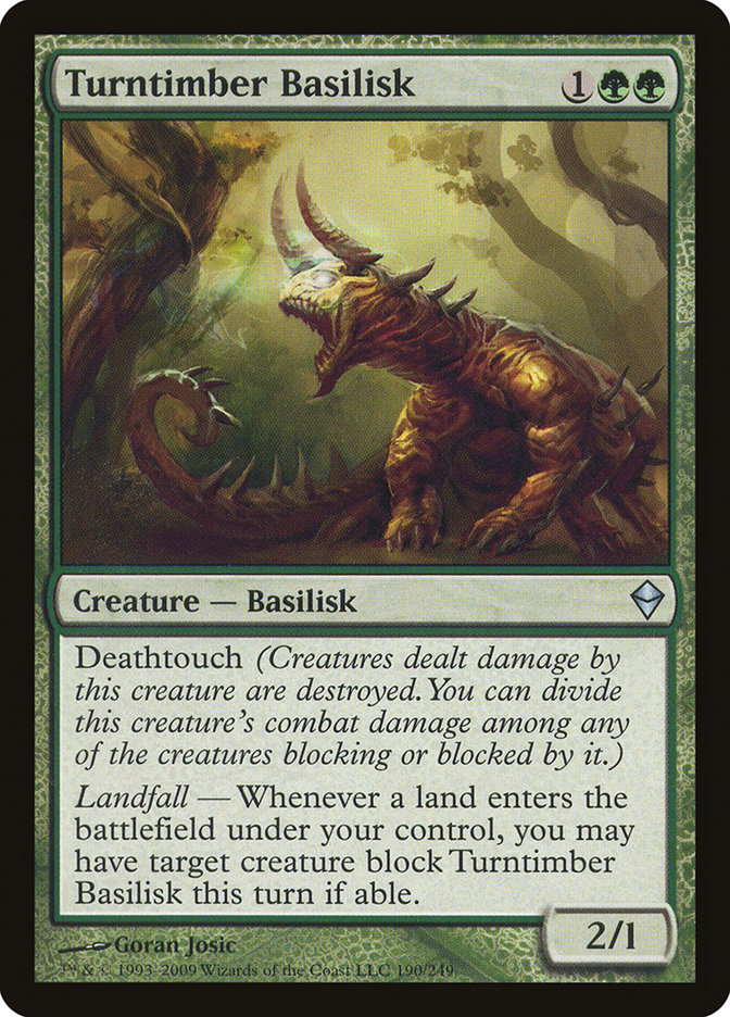 Turntimber Basilisk [Zendikar] | The CG Realm