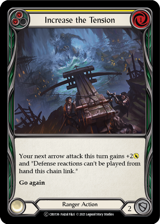 Increase the Tension (Yellow) [U-CRU136] (Crucible of War Unlimited)  Unlimited Rainbow Foil | The CG Realm