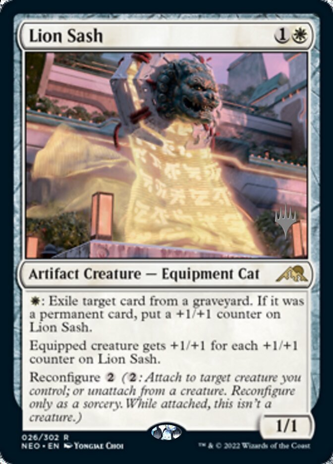 Lion Sash (Promo Pack) [Kamigawa: Neon Dynasty Promos] | The CG Realm