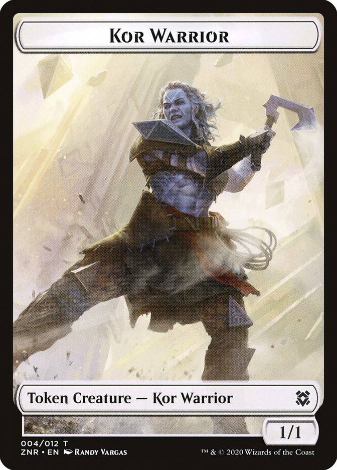 Copy // Kor Warrior Double-Sided Token [Zendikar Rising Tokens] | The CG Realm