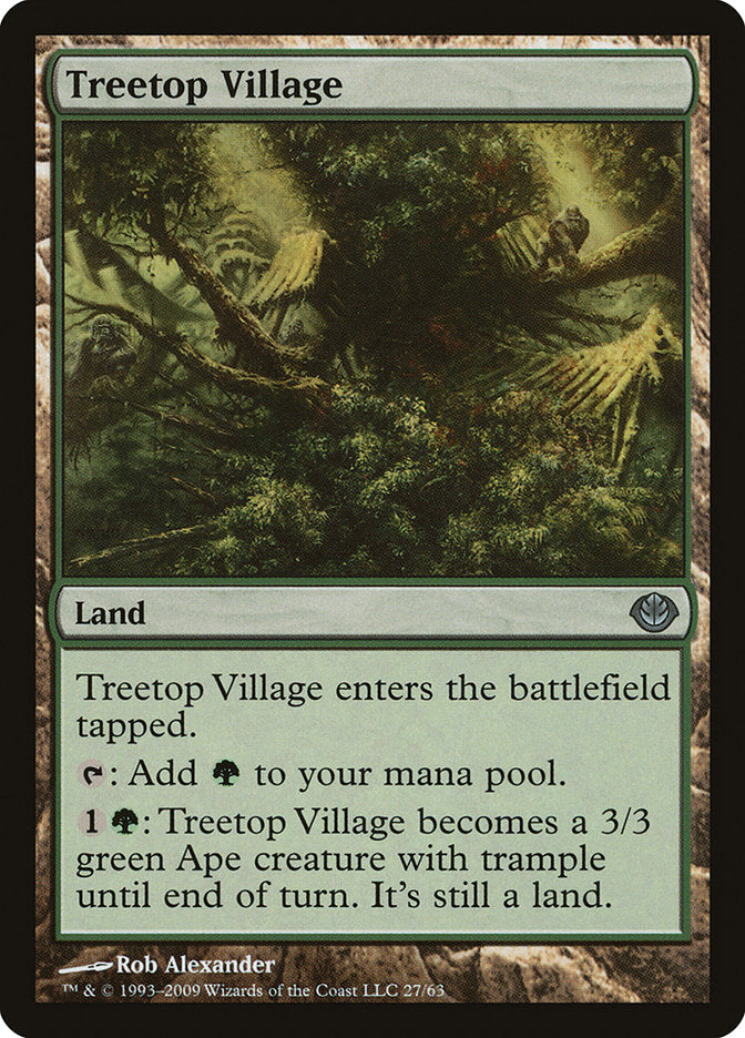 Treetop Village [Duel Decks: Garruk vs. Liliana] | The CG Realm