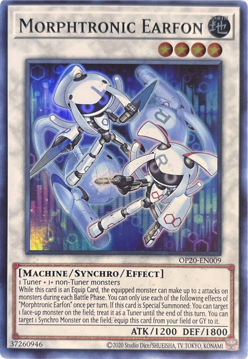 Morphtronic Earfon [OP20-EN009] Super Rare | The CG Realm