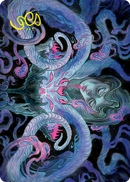 Demonic Bargain Art Card (Gold-Stamped Signature) [Innistrad: Crimson Vow Art Series] | The CG Realm