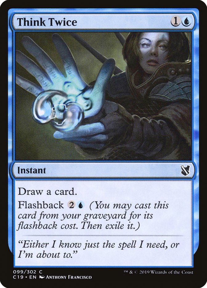 Think Twice [Commander 2019] | The CG Realm