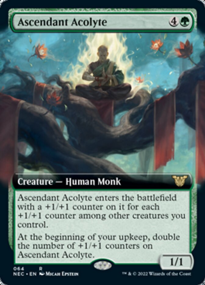 Ascendant Acolyte (Extended Art) [Kamigawa: Neon Dynasty Commander] | The CG Realm