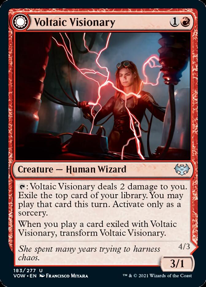 Voltaic Visionary (VOW-183) - Innistrad: Crimson Vow: (Double Faced Transform)