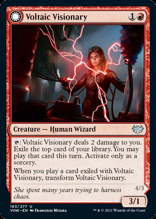 Voltaic Visionary (VOW-183) - Innistrad: Crimson Vow: (Double Faced Transform)