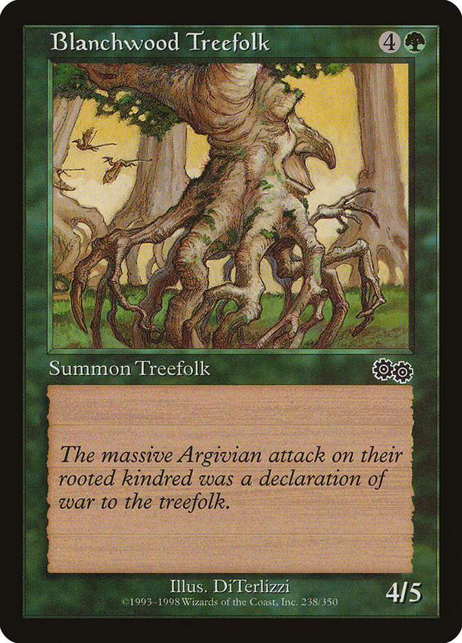 Blanchwood Treefolk [Urza's Saga] | The CG Realm