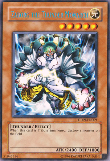 Zaborg the Thunder Monarch (Blue) [DL09-EN009] Rare | The CG Realm