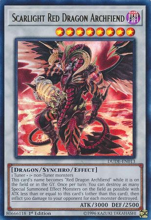 Scarlight Red Dragon Archfiend [DUDE-EN013] Ultra Rare | The CG Realm