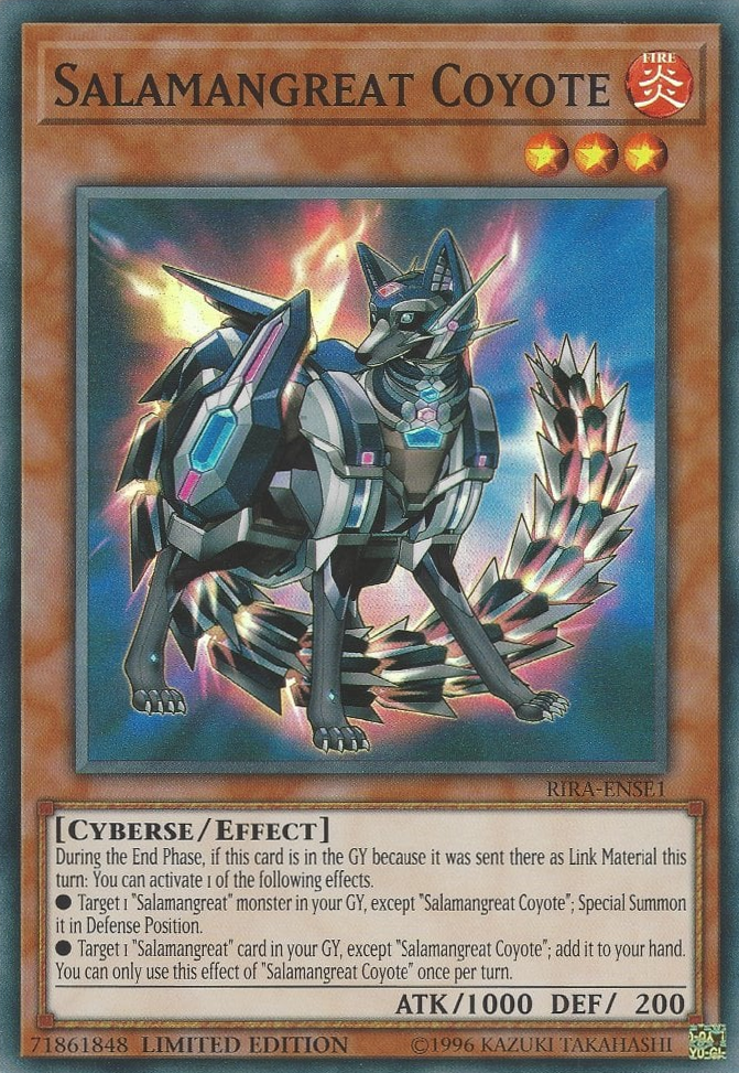 Salamangreat Coyote [RIRA-ENSE1] Super Rare | The CG Realm