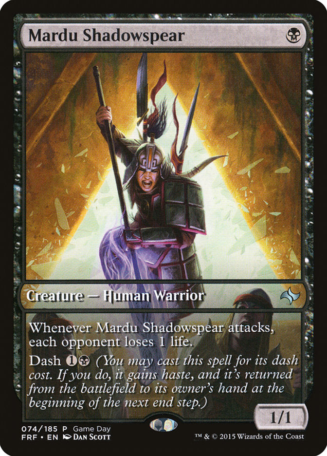 Mardu Shadowspear (Game Day) [Fate Reforged Promos] | The CG Realm