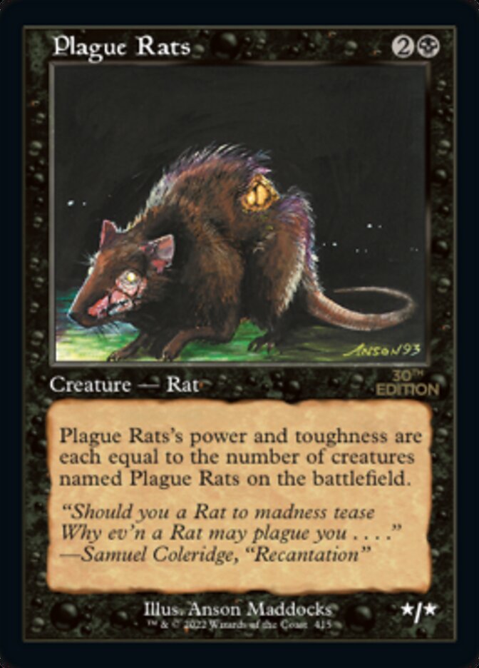 Plague Rats (Retro Frame) (30A-415) - 30th Anniversary Edition