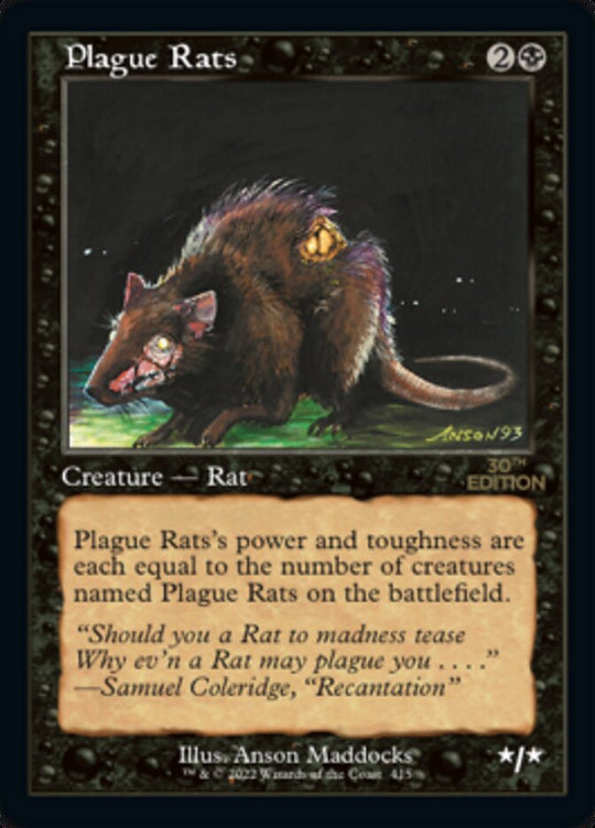 Plague Rats (Retro Frame) (30A-415) - 30th Anniversary Edition