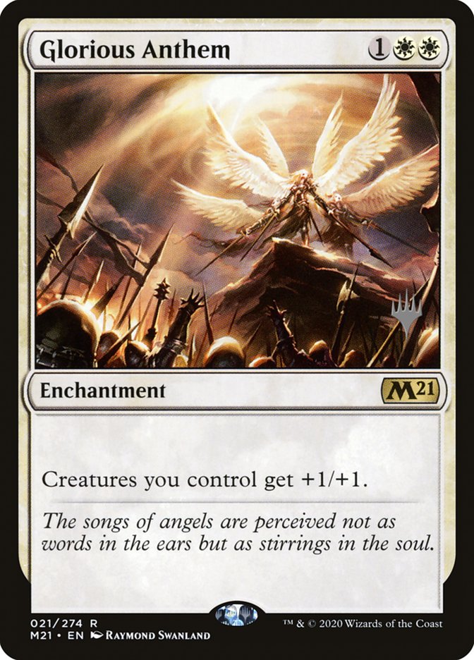 Glorious Anthem (Promo Pack) [Core Set 2021 Promos] | The CG Realm