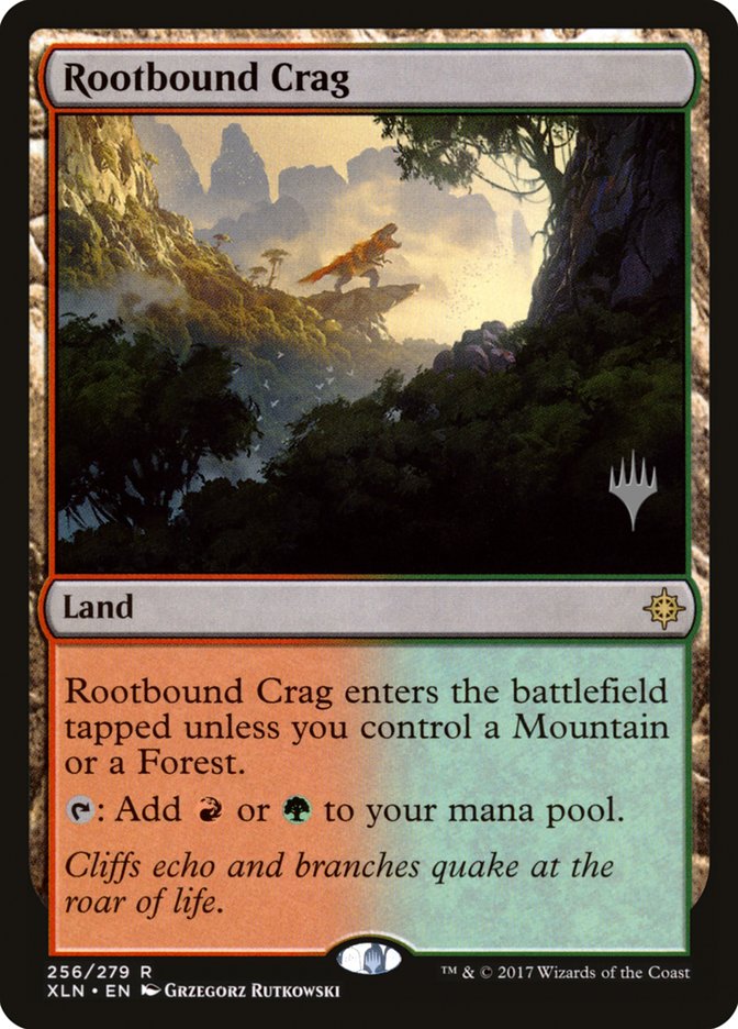 Rootbound Crag (Promo Pack) [Ixalan Promos] | The CG Realm