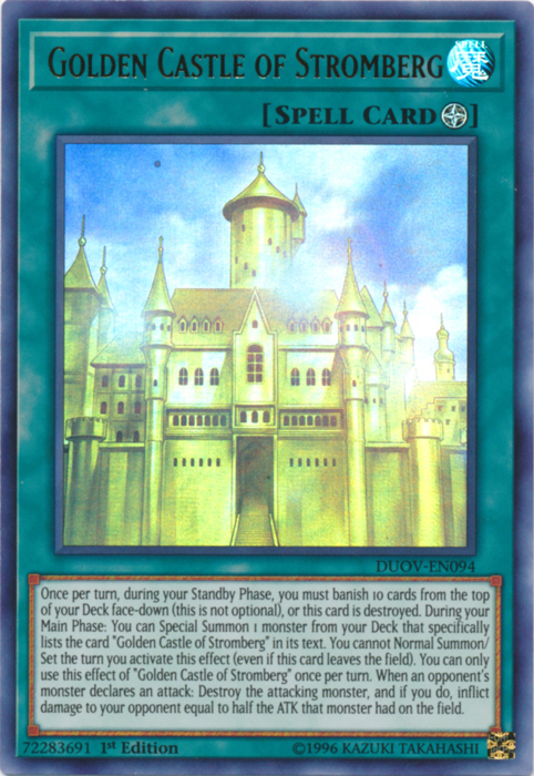 Golden Castle of Stromberg [DUOV-EN094] Ultra Rare | The CG Realm