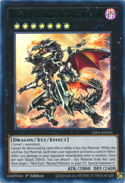 Red-Eyes Flare Metal Dragon (Green) [LDS1-EN015] Ultra Rare | The CG Realm