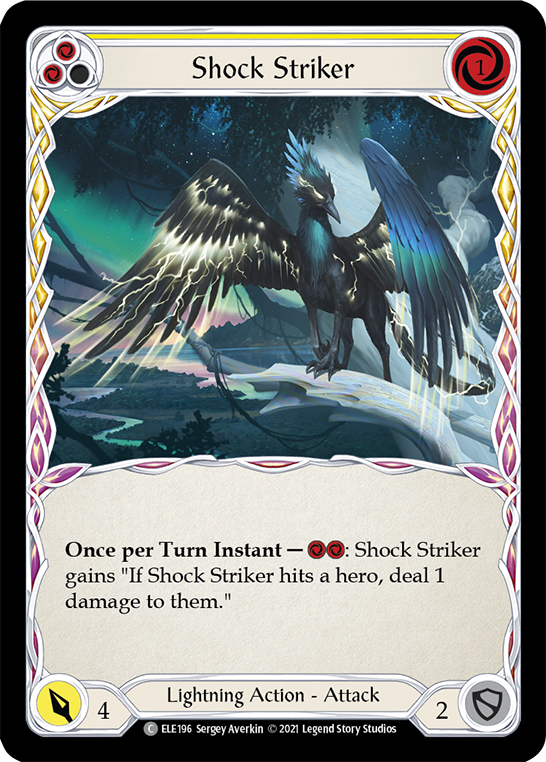 Shock Striker (Yellow) [ELE196] (Tales of Aria)  1st Edition Normal | The CG Realm