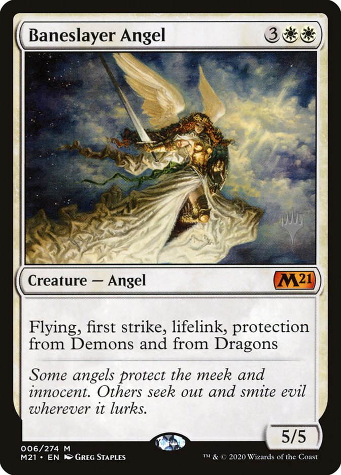 Baneslayer Angel (Promo Pack) [Core Set 2021 Promos] | The CG Realm