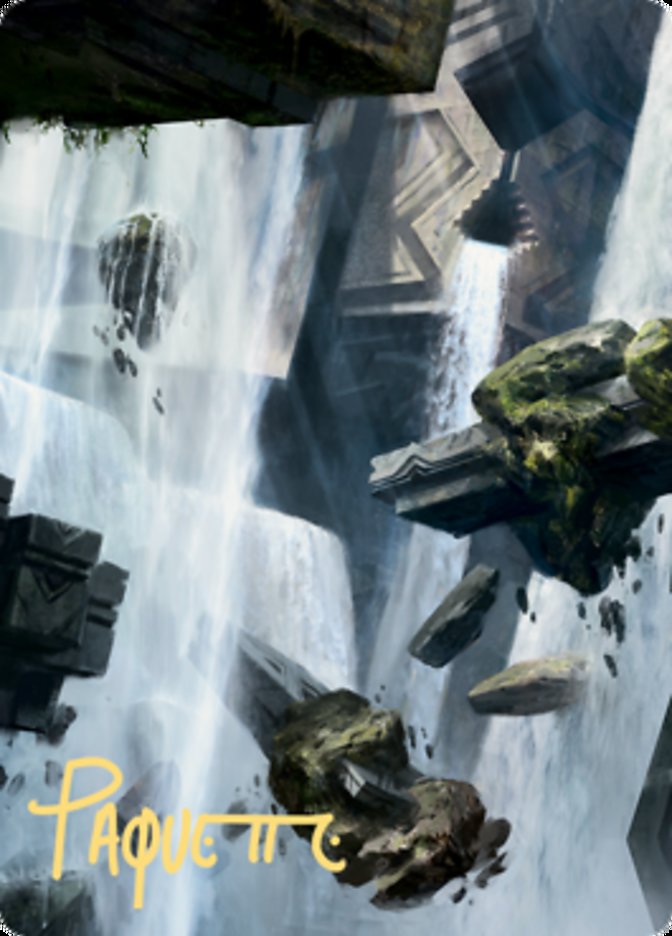 Island 1 Art Card (Gold-Stamped Signature) [Zendikar Rising Art Series] | The CG Realm