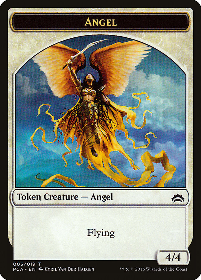 Angel // Saproling Double-sided Token (PCA-5 // 19) - Planechase Anthology Tokens